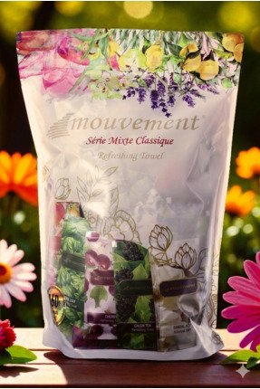 MOUVEMENT 160 Adet - Kolonyalı Islak Mendil - Karışık (23 Çeşit) Klasik Paket...