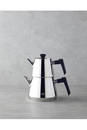 English Home Tia Çelik Çaydanlık 0,75 L-1,75 L Siyah