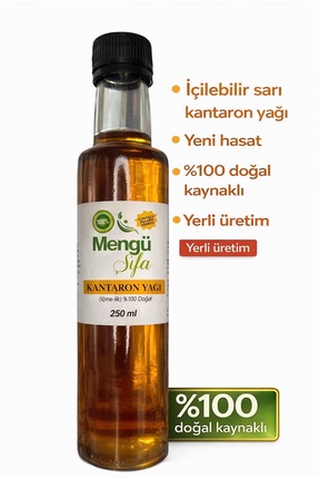 mengü şifa İçilebilir Sarı Kantaron (KANTORON) Yağı 250 ml Cam Şişe Yeni Ürün