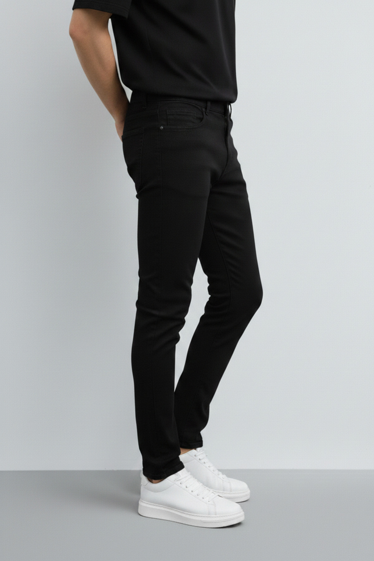 inpool Erkek, Slim-fit, Dar Kesim, Gabardin Pantolon görsel 3