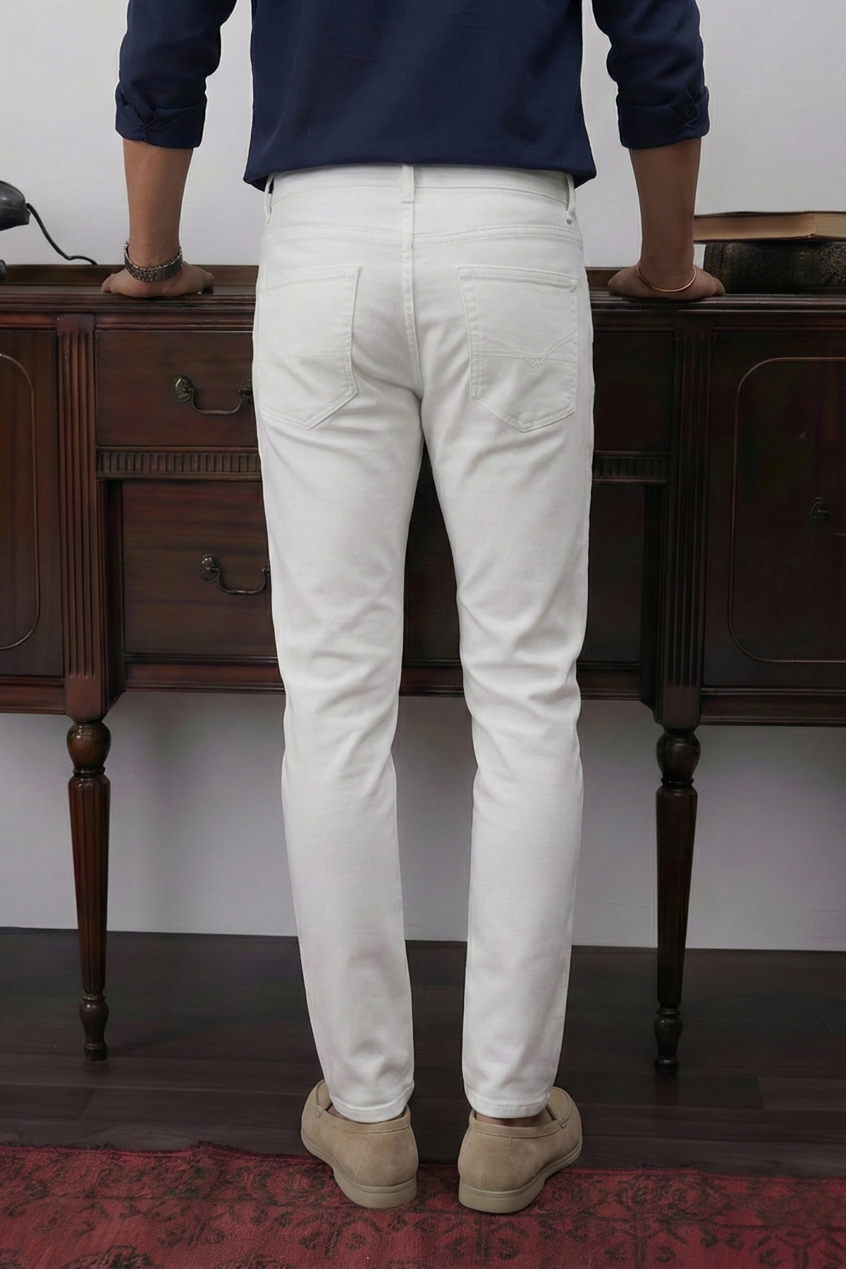 inpool Erkek, Slim-fit, Dar Kesim, Gabardin Pantolon 085 görsel 5