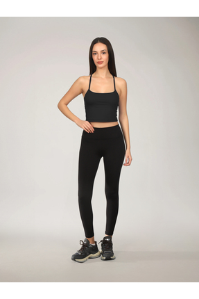 RARE SEASON Kadın Ultra Yumuşak Yüksek Belli Siyah Tayt