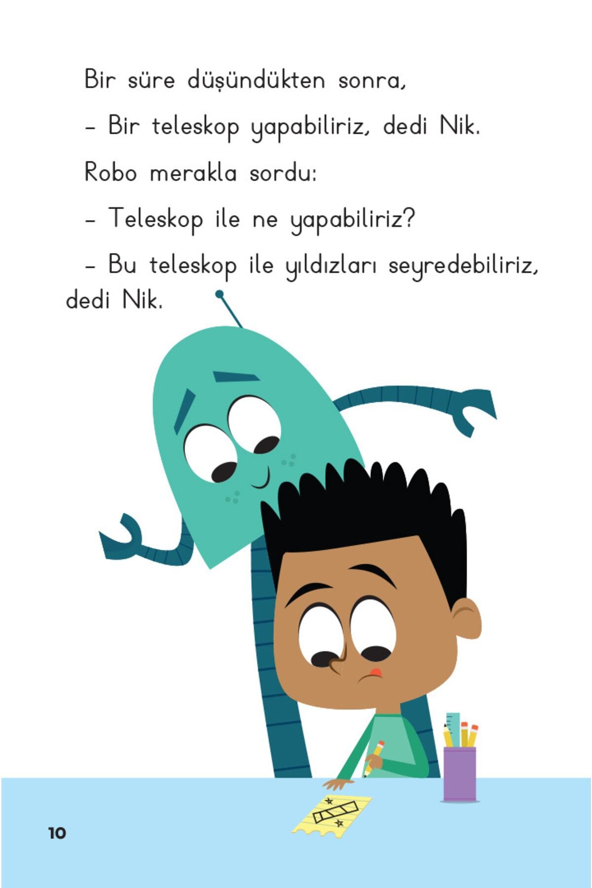 Dikkat Atölyesi Yayınları Saklı Nesnelerle Ilk Okuma Stem Hikayeleri Nik Ve Robo 5n1k 6'lı Set fotoğrafı 6 (önizleme)