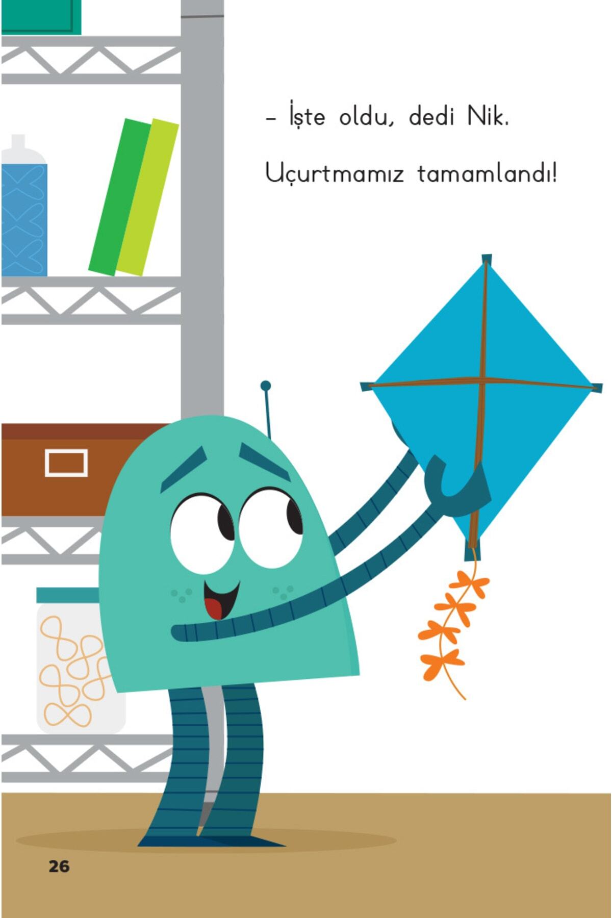 Dikkat Atölyesi Yayınları Saklı Nesnelerle Ilk Okuma Stem Hikayeleri Nik Ve Robo 5n1k 6'lı Set fotoğrafı 7 (önizleme)