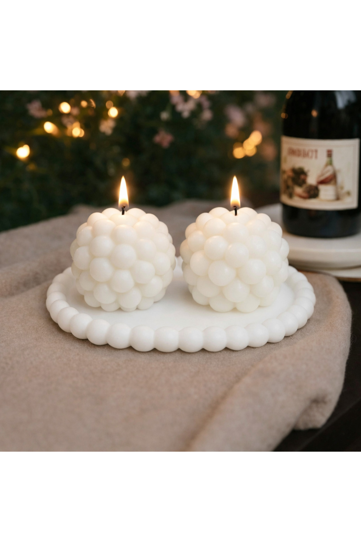 Handmade Night & Day Bubble Candle Set – Romantic Decorative Candles