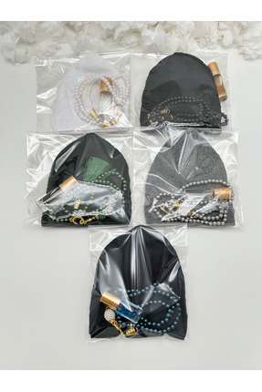 LenaToptan 10 Adet Karışık Erkek Takke Tesbih Koku Seti Hac Umre Hediyelik