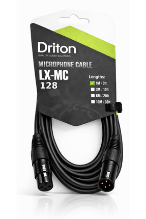 DRİTON LX-MC LX-128 1 METRE IŞIK VE SES SİSTEMİ XLR ERKEK VE XLR DİŞİ KABLO