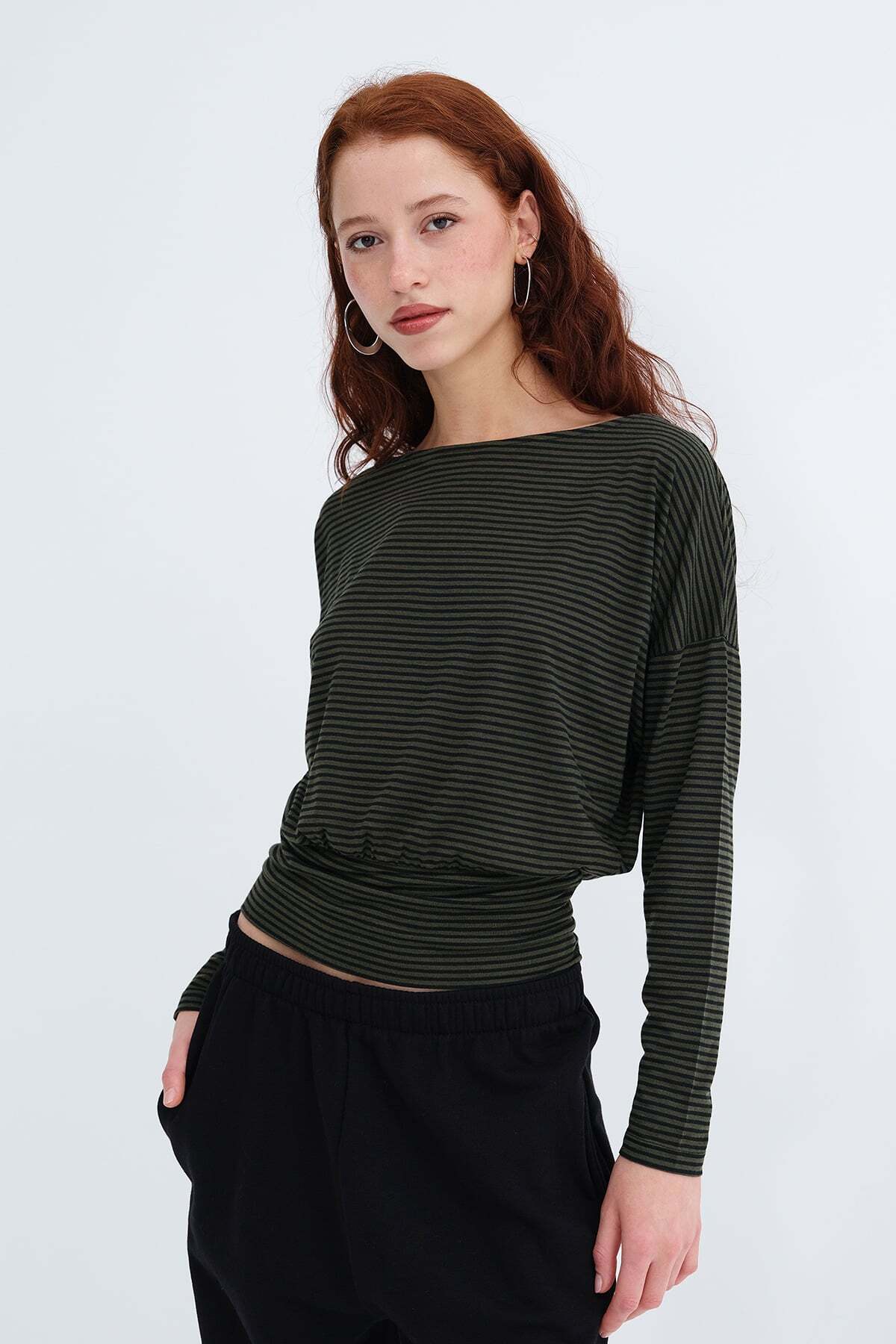 Addax Çizgili Uzun Kollu T-shirt B13065 - Fiyatı, Yorumları