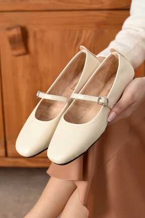 MY MİA MODA Kadın Babet Rahat Hafif Ses Yapmaz Ortopedik Günlük Ayakkabı Babe...