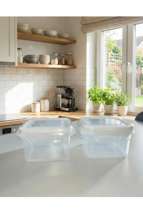 HOBBY LİFE kedi köpek ödül maması küçük boy saklama kabı 2 li set