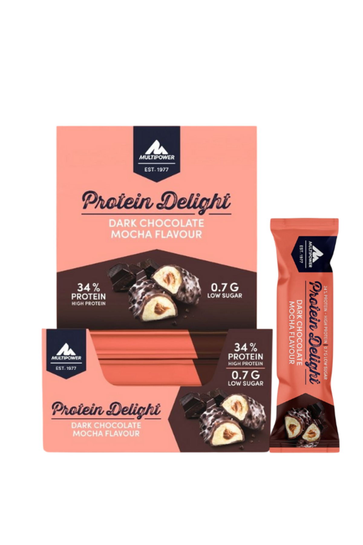 Multipower Protein Delight 35 Gr x 18 Adet - Bitter Çikolata & Mocha Aromalı Protein Bar - Fiyatı, Yorumları