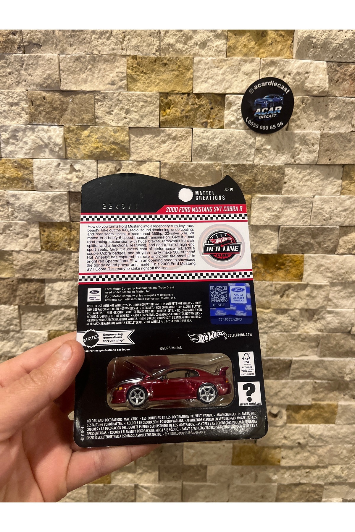HOT WHEELS RLC 2000 FORD MUSTANG SVT COBRA R - Fiyatı, Yorumları