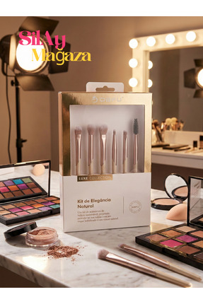 Silay mağaza kayısı Profesyonel 5'li Göz Makyaj Far Fırçası Seti-Eyeliner,Dağ...