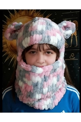 moonaja New Trend Wegh Maske Bere Kulaklı Yün Bere Şapka - Çocuk Kar Maskesi ...
