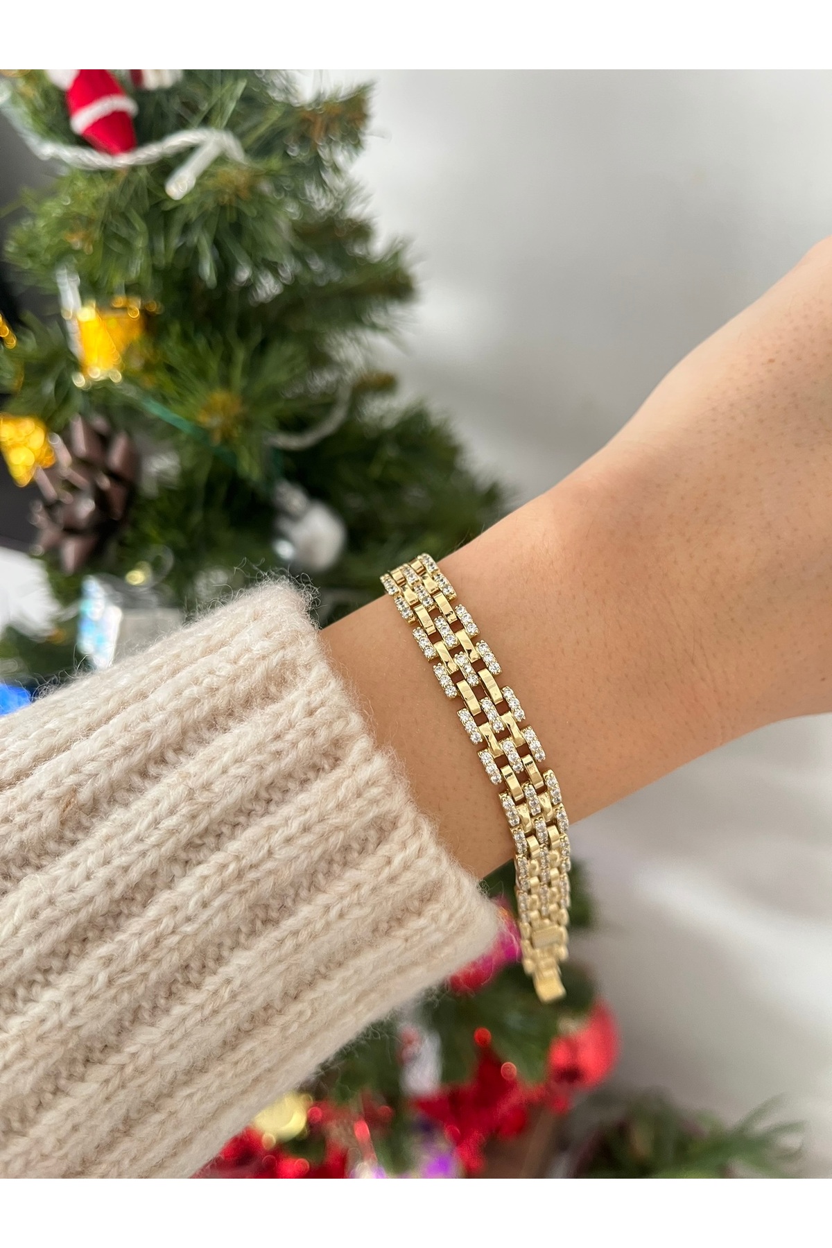 KADIN 14K GOLD XUPİNG ÖZEL SERİ ALTIN BİLEKLİK VİP BİLEKLİK