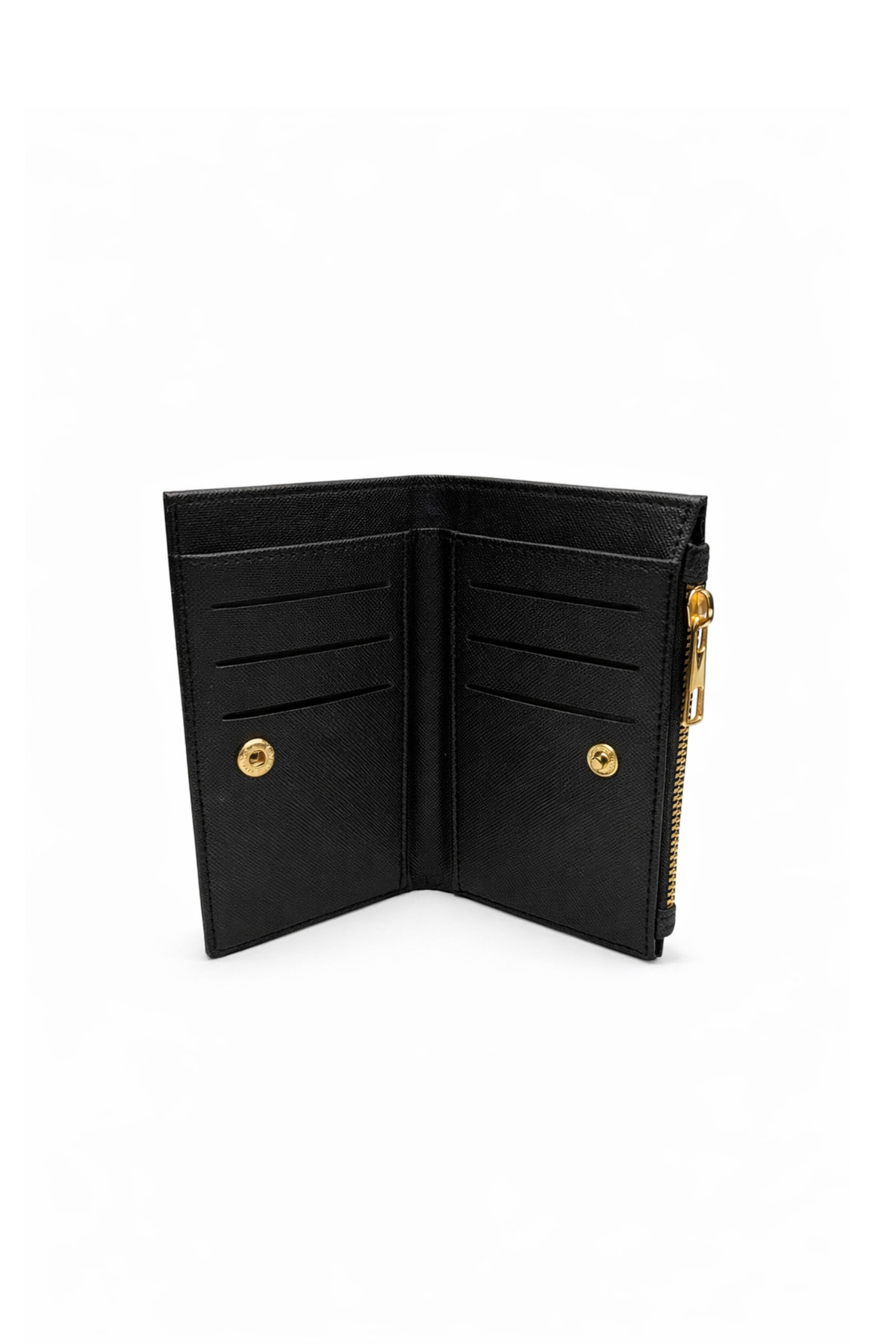 Adelina Bags  Kadın Timsah Deseni Görünümlü Basic Küçük Siyah Cüzdan - Görsel 7