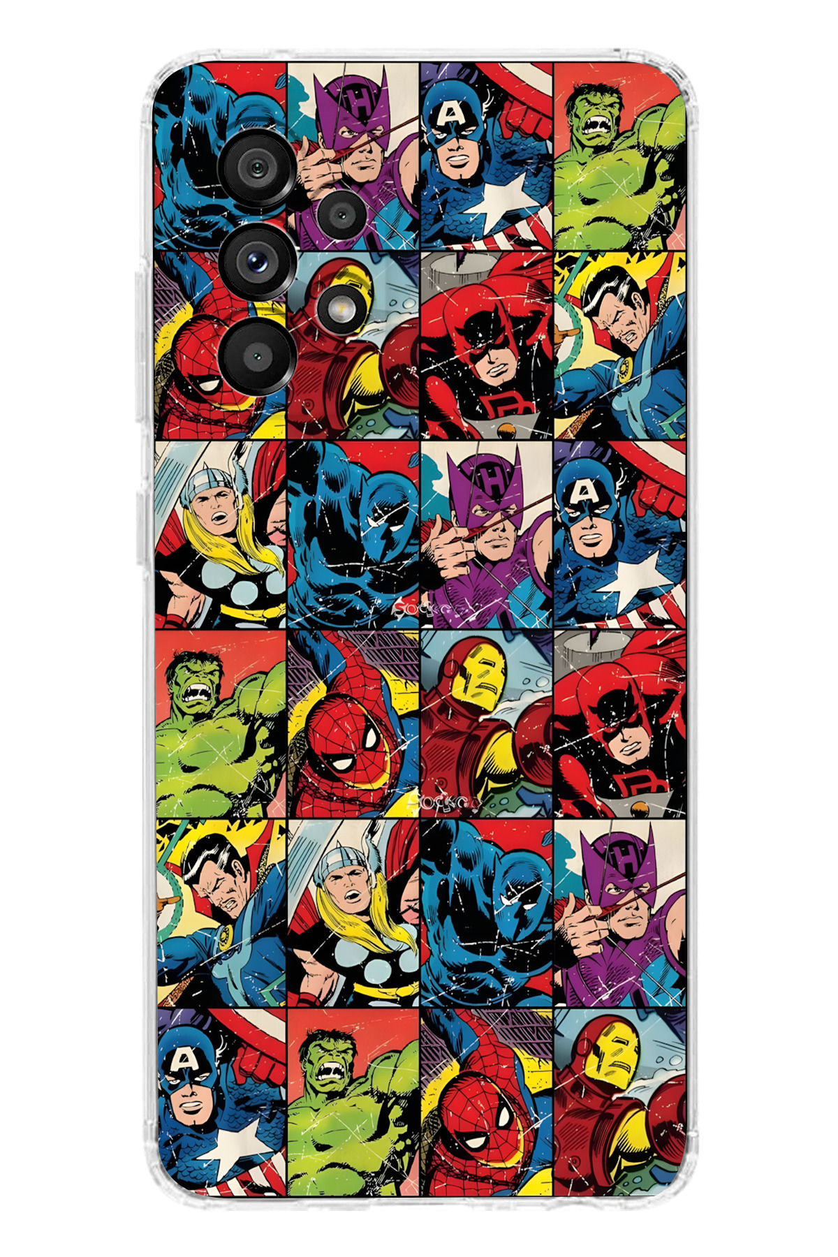 moonset Samsung Galaxy A32 Uyumlu Baskılı Yumuşak Silikon Şeffaf Telefon Kılıfı