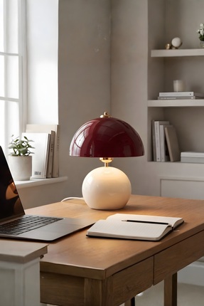 HOMİNG Blush Abajur Vine Red Krem 242486