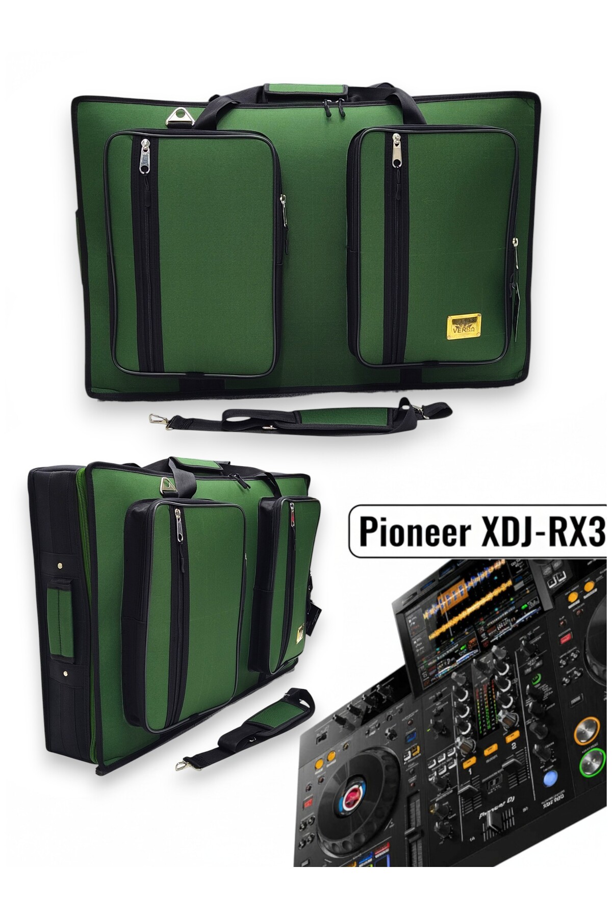 PIONER Xdj-Rx3 Setup Için Uyumlu Çanta Soft Case Kılıf. Haki