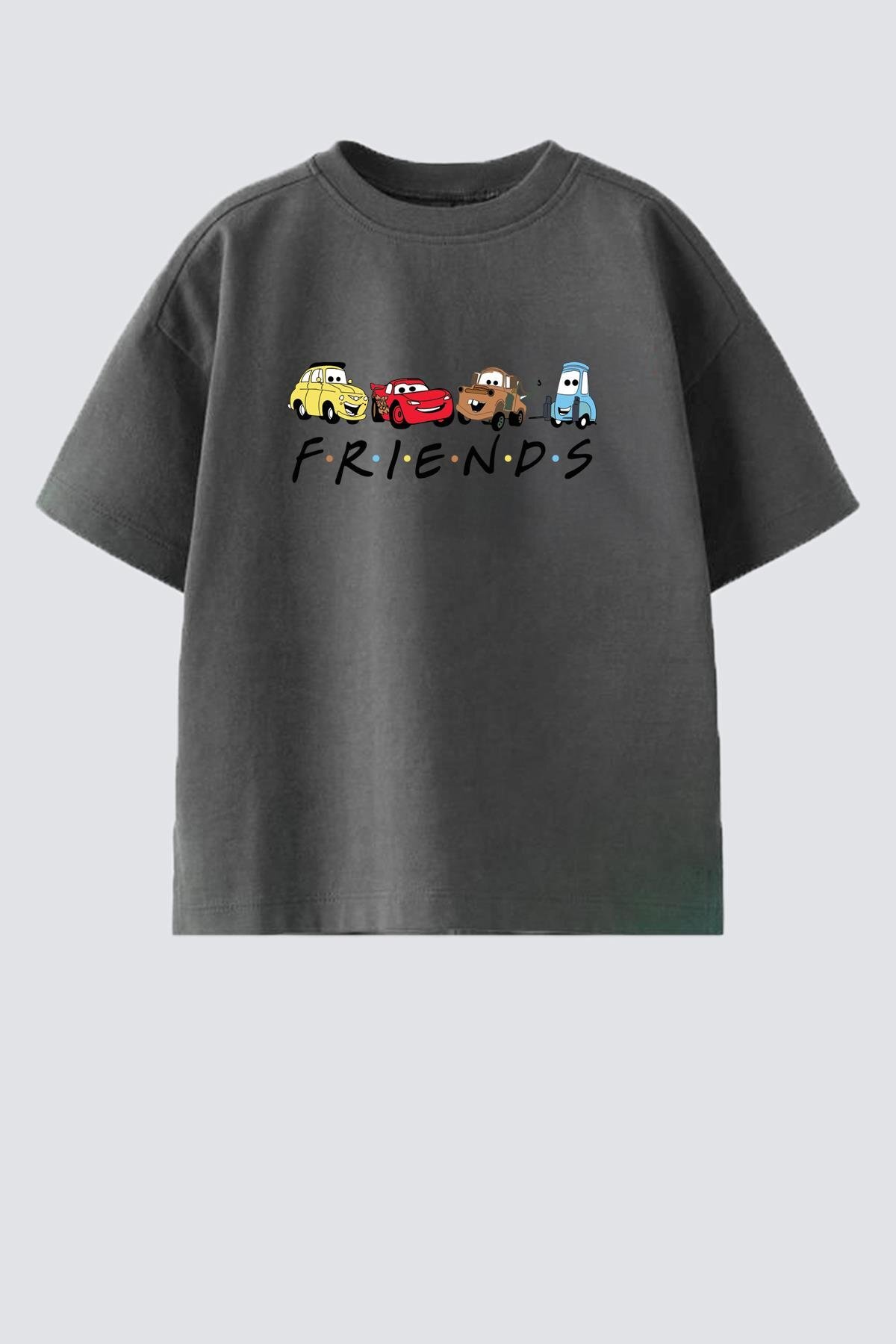Monila Boys' Cotton Crew Neck Car Printed T-Shirt