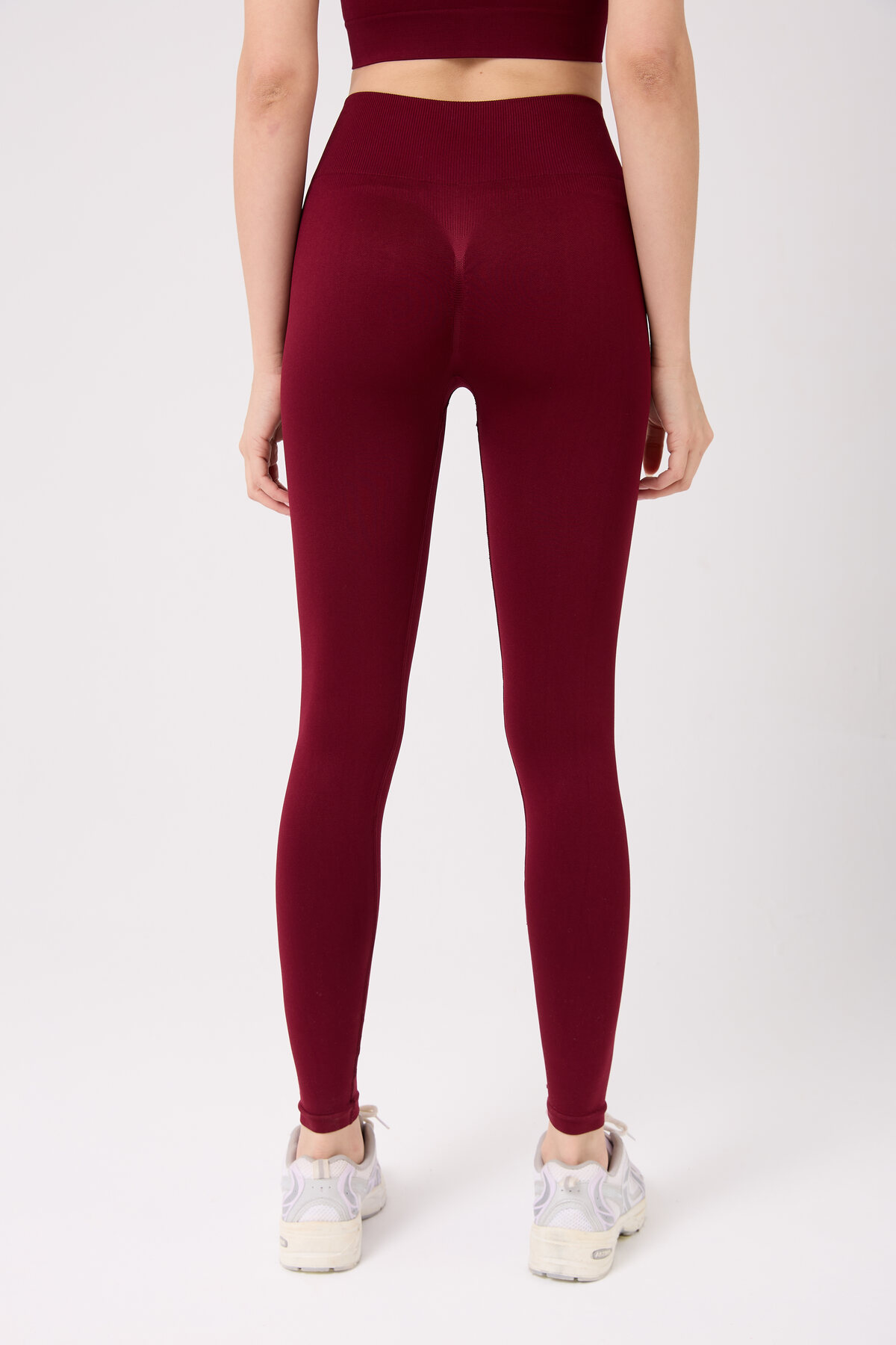 FOREVER MORE  Aura Model Arkası Büzgülü Toparlayıcı Etkili Yüksek Bel Dikişsiz Tayt - Görsel 7