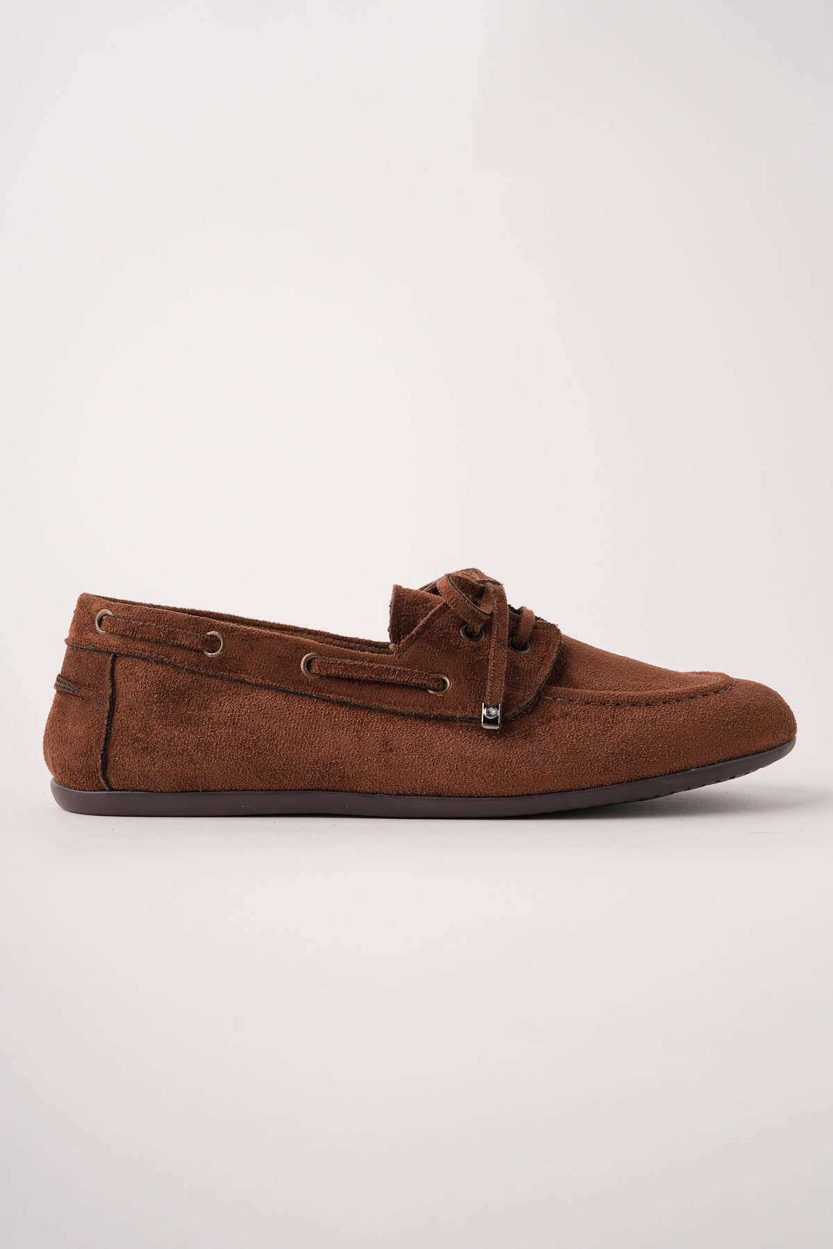 ROSETTE  Kadın KAHVERENGİ Dana Süet Loafer Günlük Babet Ayakkabı - Görsel 2