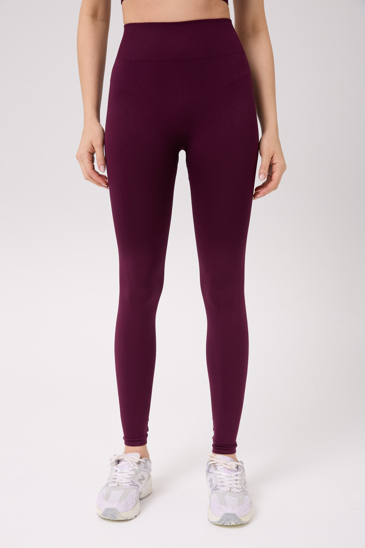 FOREVER MORE  Aura Model Arkası Büzgülü Toparlayıcı Etkili Yüksek Bel Dikişsiz Tayt - Görsel 5