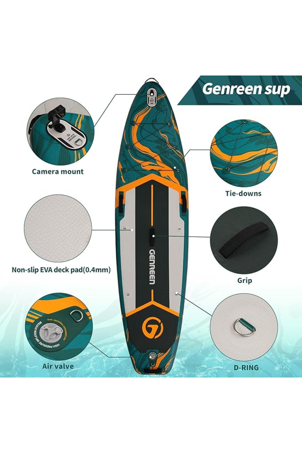 Up Balance Board Genreen Board Şişme Sup Board/Stand Up Paddle
