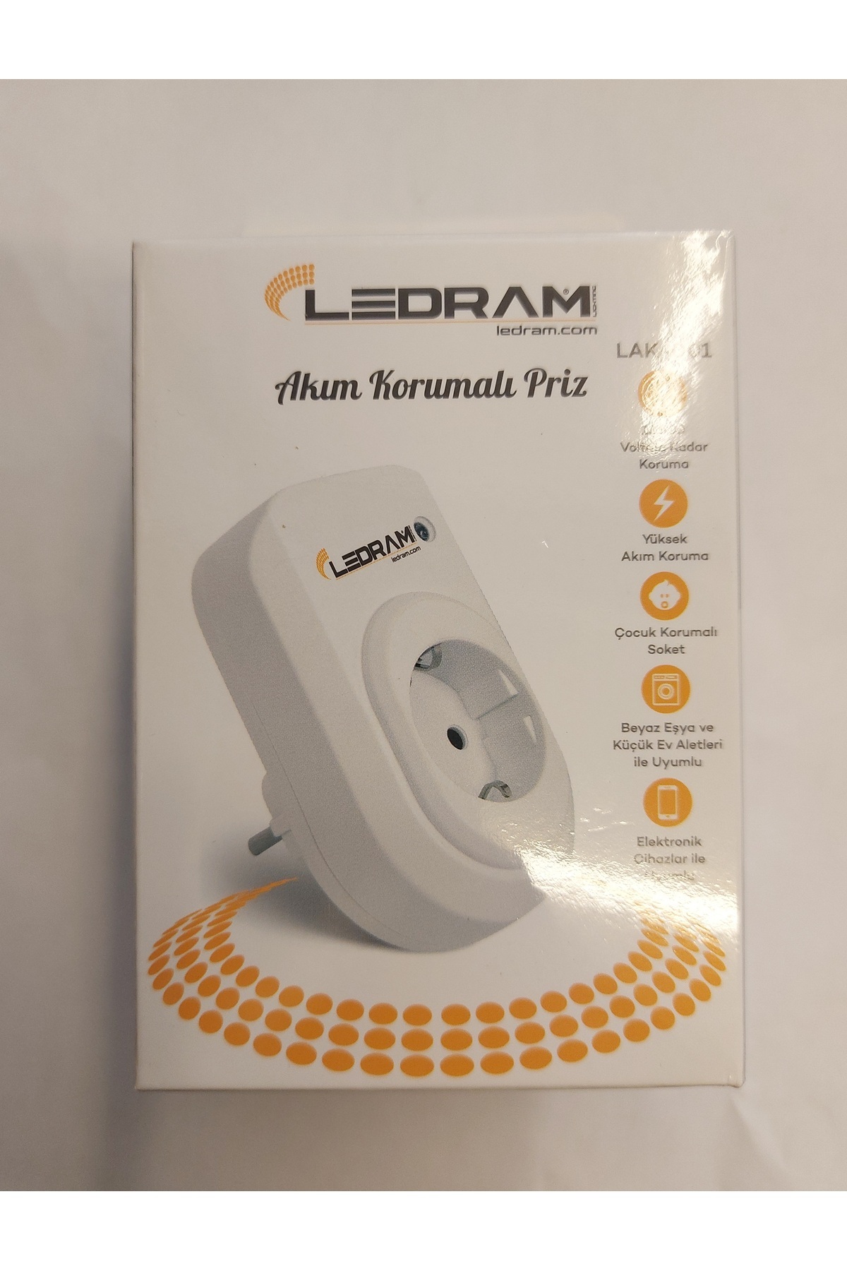 ozbience Çocuk Korumalı 16A 250V Faz Akım Koruma Priz, Durum Led ile Güvenli kullanım fotoğrafı 2 (önizleme)