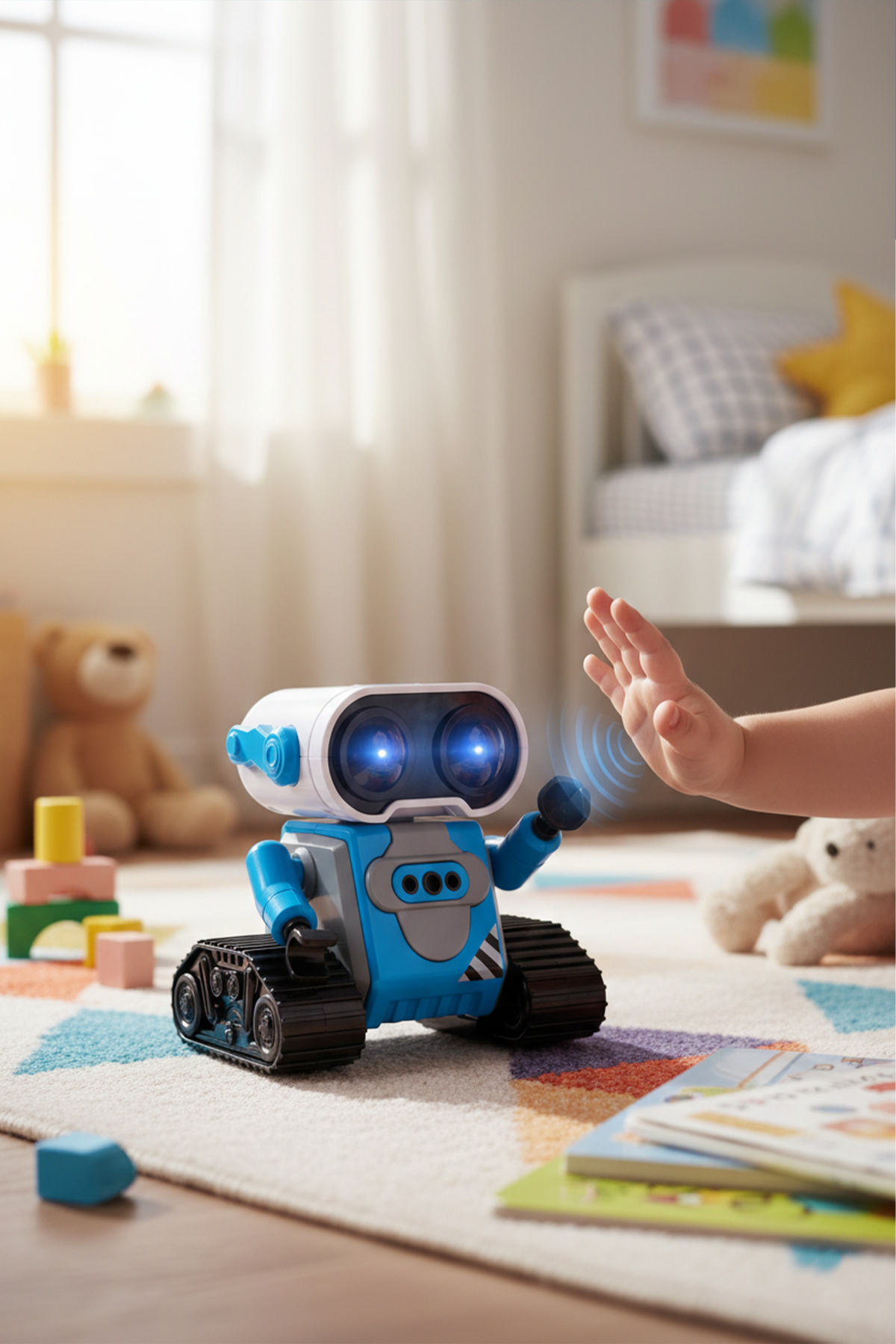 HIROBO XRB-SR SKY ROBO ブルー Suncon Işıklı USB Şarjlı Uzaktan Kumandalı Arabaya Dönüşebilen