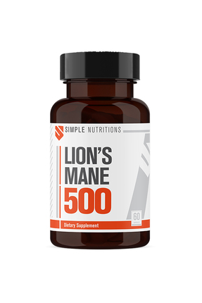 Simple Nutritions Lion's Mane (Aslan Yelesi Mantarı) 500 mg 60 Kapsül