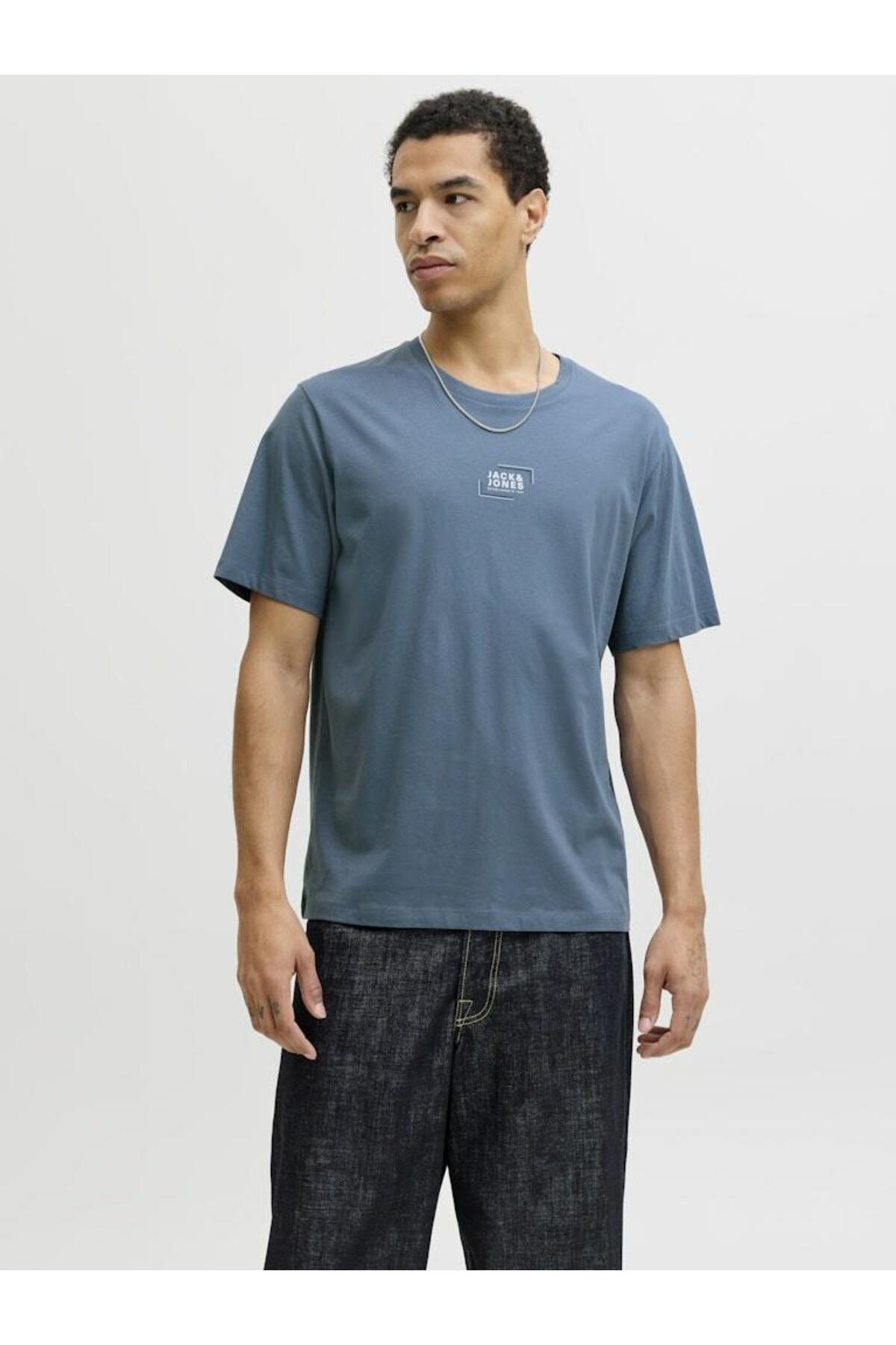 Crew Neck Logo Printed T-Shirt - Corp