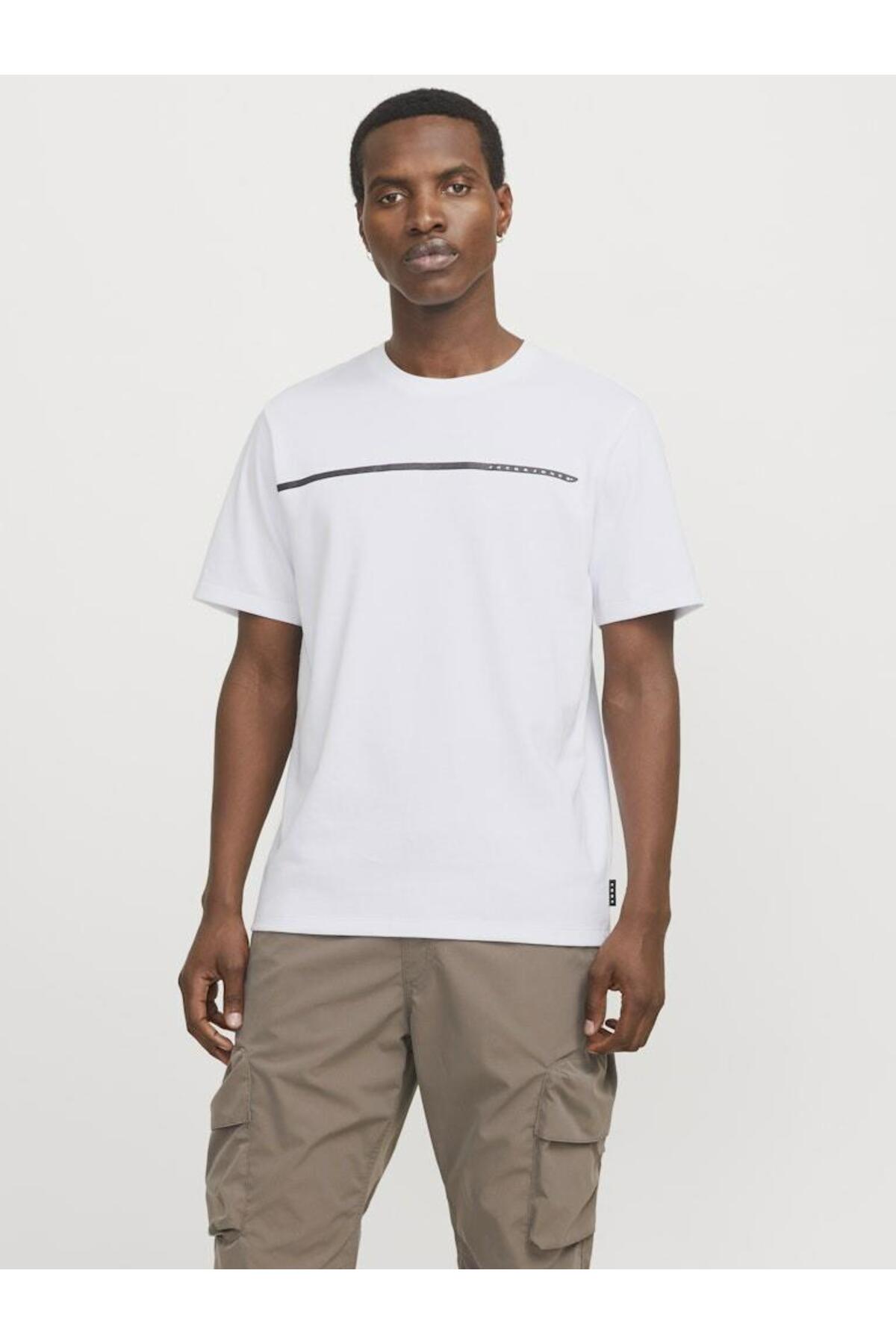 تیشرت مردانه راسته آستین کوتاه | جک اند جونز Jack & Jones 12137126 - تصویر 2