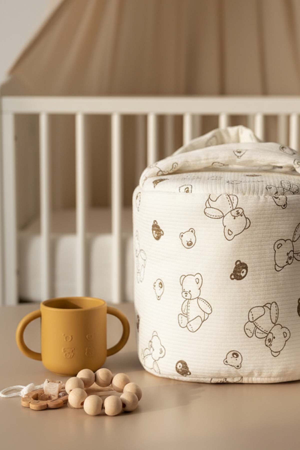 Rivaİstanbul Mini Ayıcıklı Bebek Taşıma Çantası fotoğrafı 4 (önizleme)