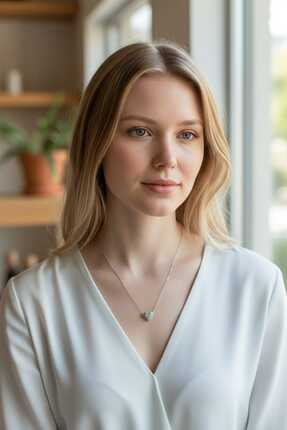 Aware Time Kararmaz Çelik Zirkon Taşlı Ayrılabilir Mıknatıslı Kalp Kolye