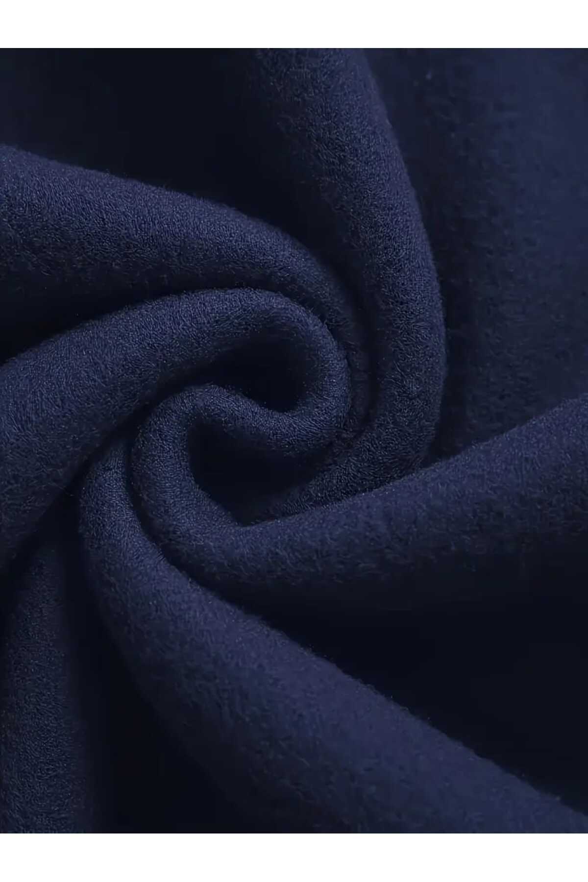 ERKEK ALT ÜST Takım Yalnız PENGUEN Baskı Tasarımlı Kapşonlu Sweatshirt — سرمه‌ای 132 — تصویر 5 از 6