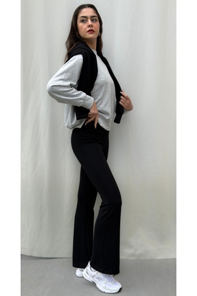 olleo studio yüksek belli ispanyol paça pantolon