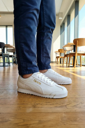 Ticen Beyaz Günlük Sneaker Ayakkabı – Unisex, Rahat Taban, Şehir Stili