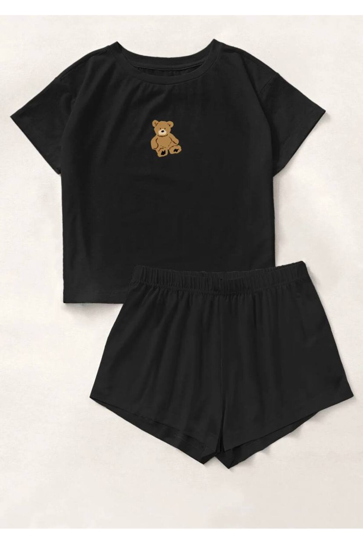 Silona Homewear Σετ Σορτς Μπαμπού Blacked Bear