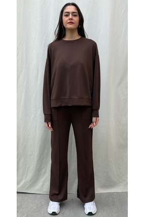 olleo studio Kadın modal geniş paça eşofman altı