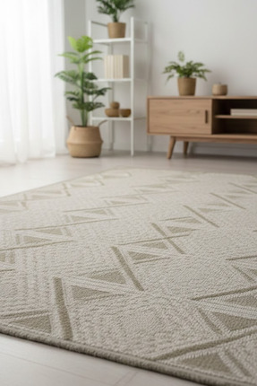 Ayduran Halı Rolyef İskandinav Kabartmalı Sisal Bukle Yıkanabilir Kaymaz Taba...