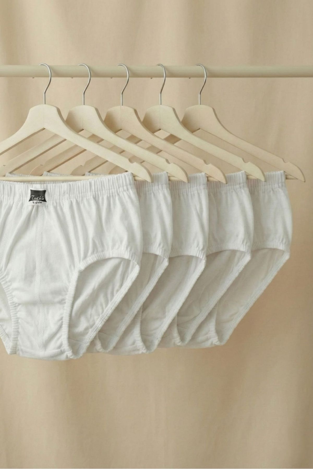 Tutku 5'li Paket %100 Pamuk Erkek Bebek Külot Seti - Beyaz Rahat Kesim Bebek İç Çamaşırı fotoğrafı 2 (önizleme)