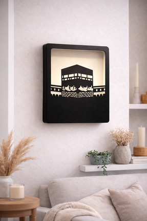 printanomi Kabe Temalı Dekoratif Led Aydınlatmalı Tablo