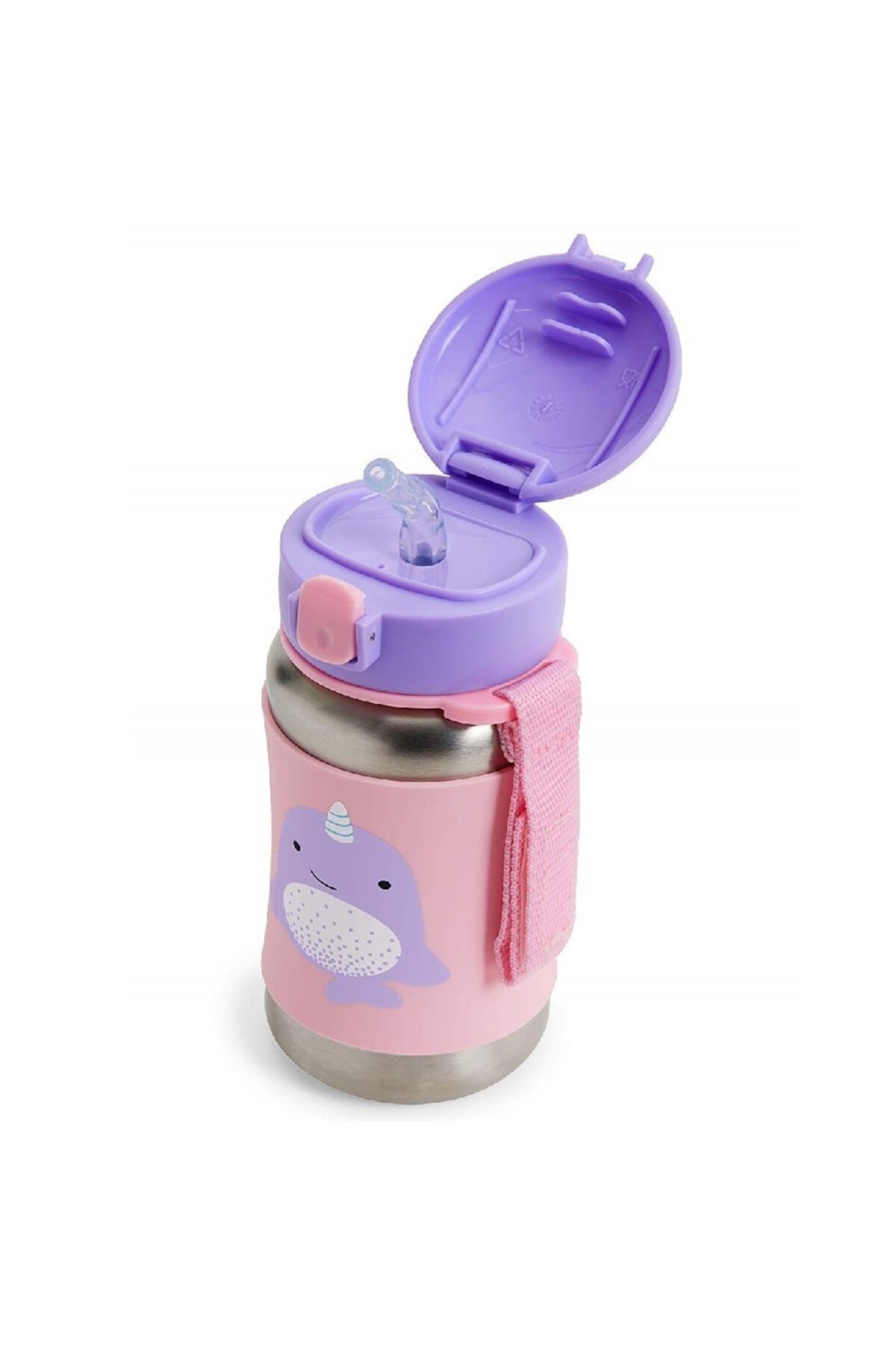 Horbano Zoo Pipetli Paslanmaz Çelik Suluk 350 ml Narwhal fotoğrafı 2 (önizleme)