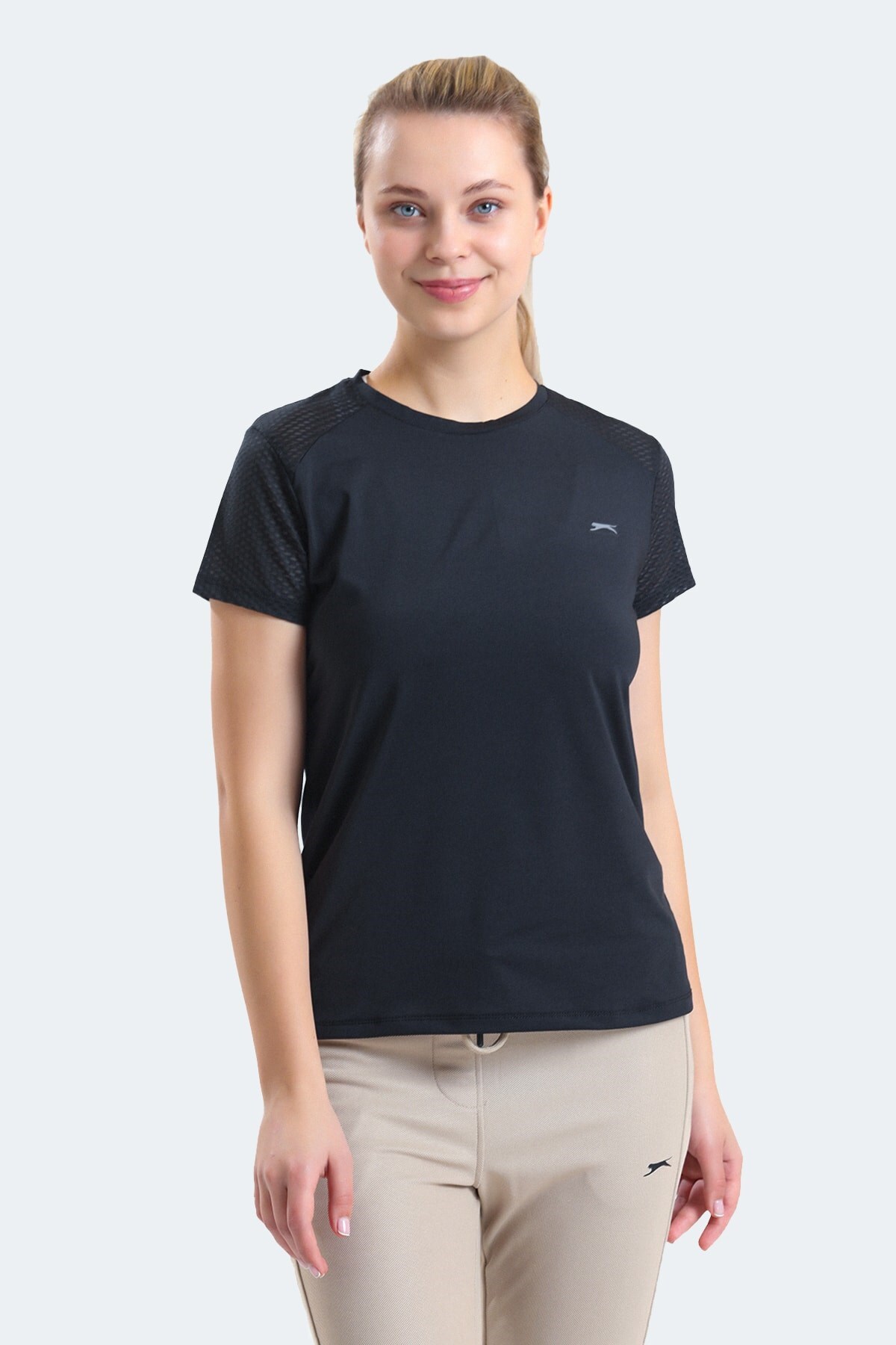 Rahat Pamuklu Siyah T-Shirt Kadın Tişört Siyah