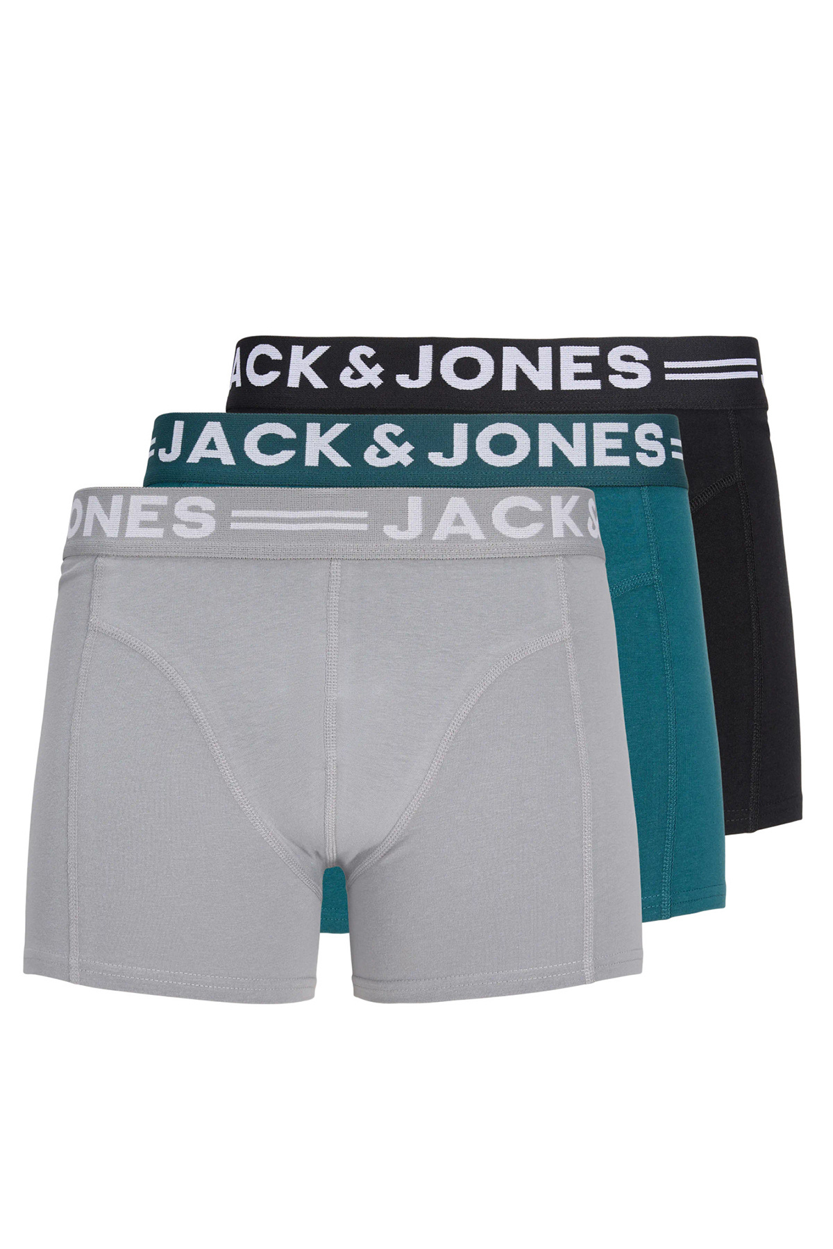 شورت بوکسور مردانه بسته ۳ عددی ۱۲۰۸۱۸۳۲ جک اند جونز باکسر Jack & Jones