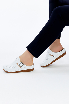 Fatex Kadın Anatomik Önü Kapalı Comfort Rahat Kadın Hemşire Günlük Ev Sabo Te...