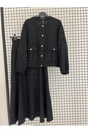 Armine TREND Belli chanel kumal etekli ceket takım