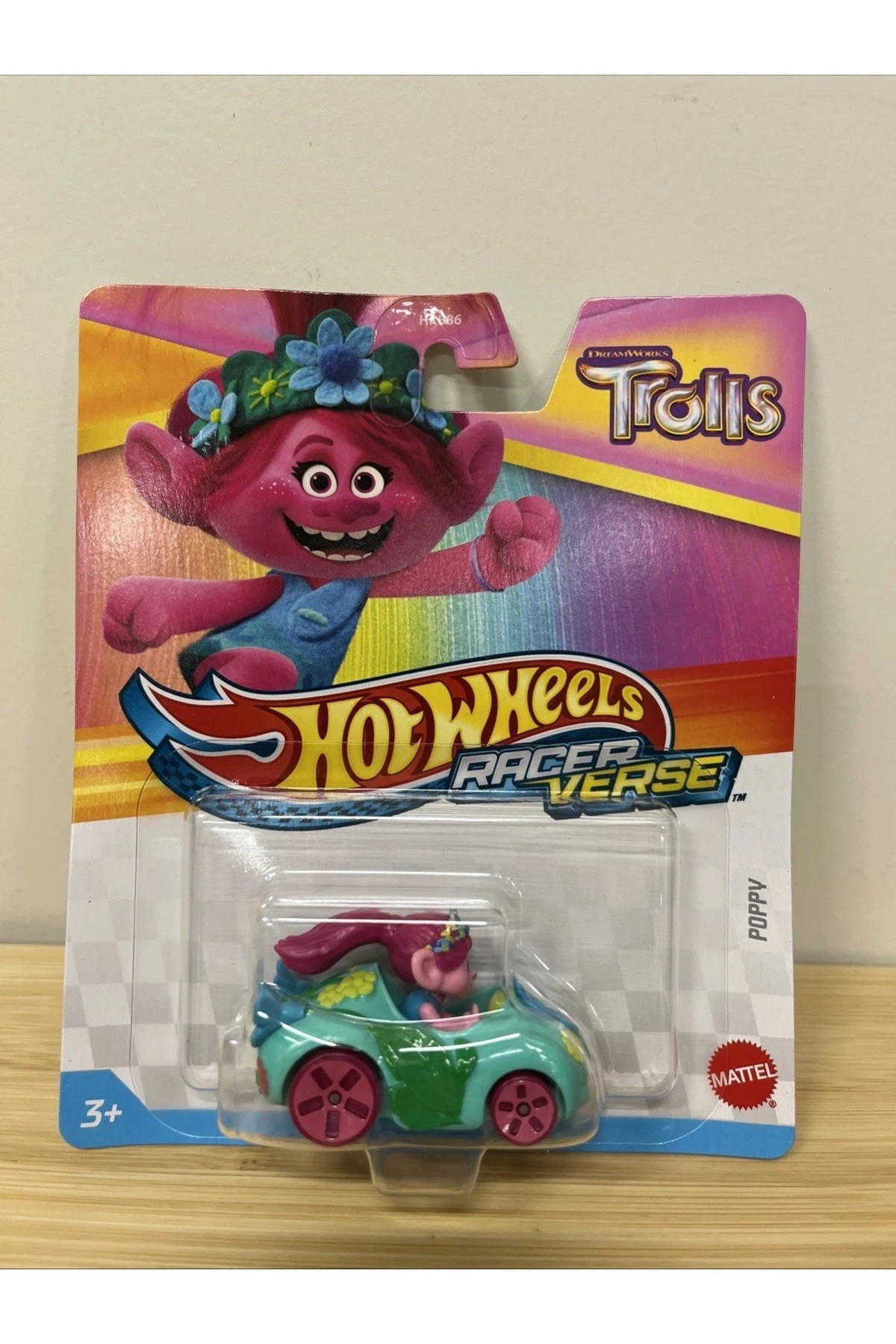 Holywings© ホーリーウィングス3 HOT WHEELS RacerVerse DreamWorks Trolls Poppy Araç – Orijinal 3+
