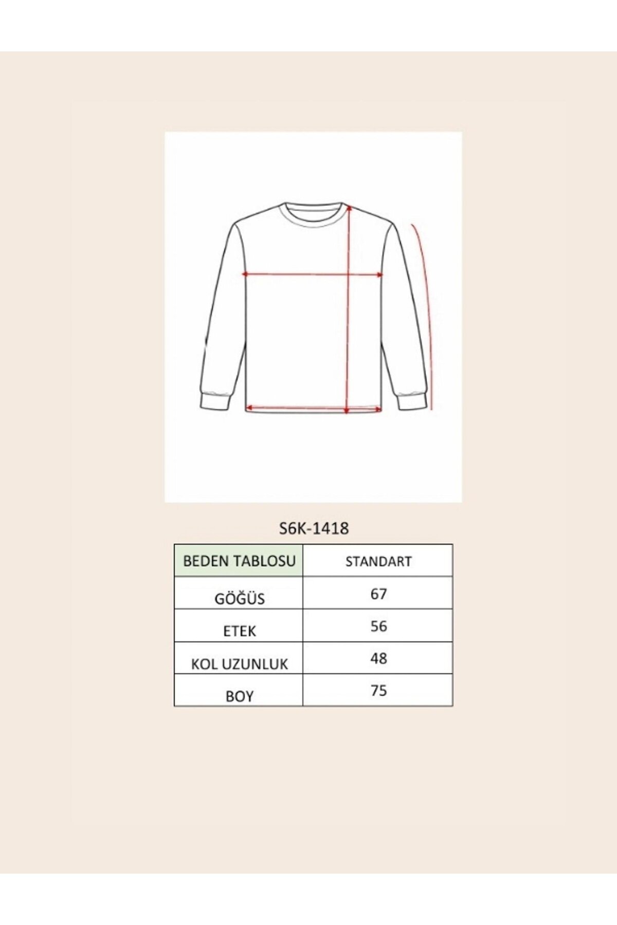 Lijuri  Oversize Rahat Kalıp Yazılı Triko Kazak 1418 - Görsel 8